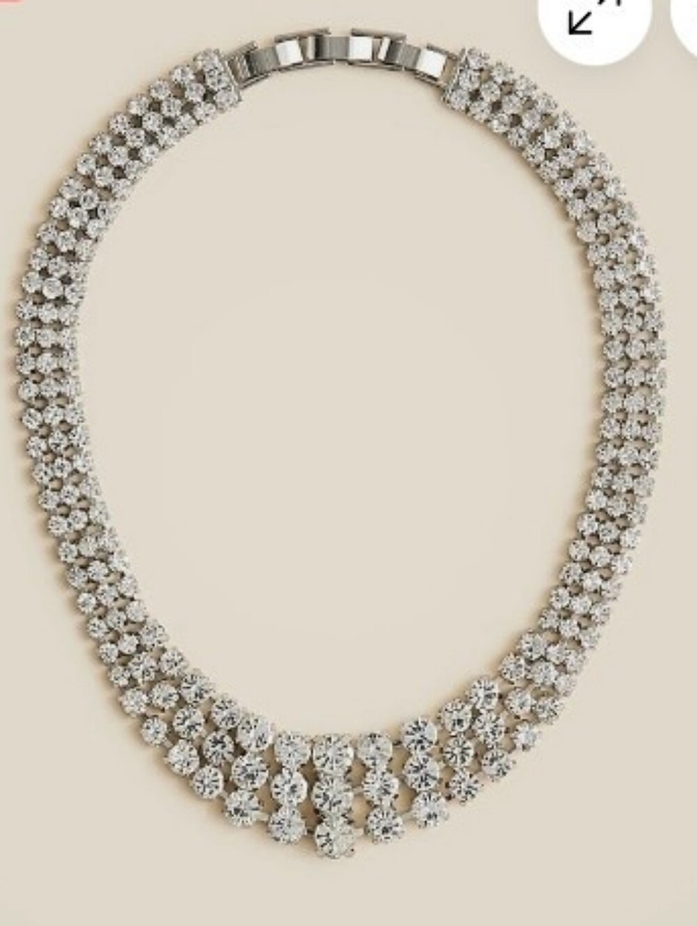 NWT J Crew Rhinestone Necklace Choker